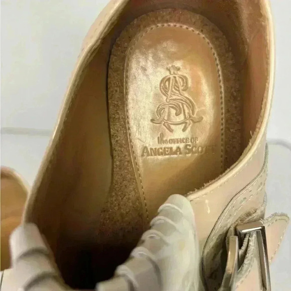 The Office of Angela Scott Mr. Oliver Beige White  Oxford Size 35.5/ 5.5 Women’s - Picture 8 of 12